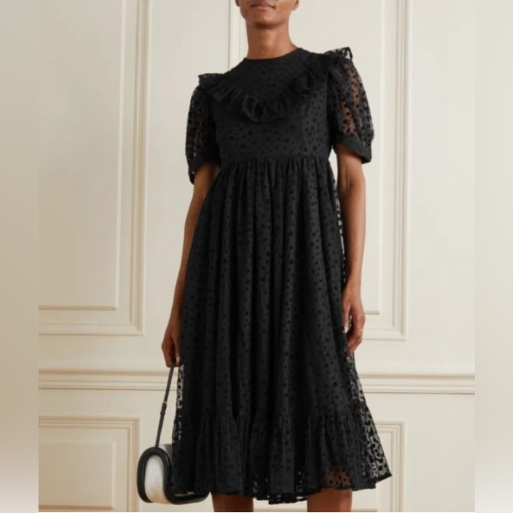 Batsheva Black on Black Party Dress